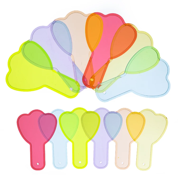 Early Education Baby Montessori Fidget Toy Translucent Paddles Set Color board Toy For Kids Educational new stem toys