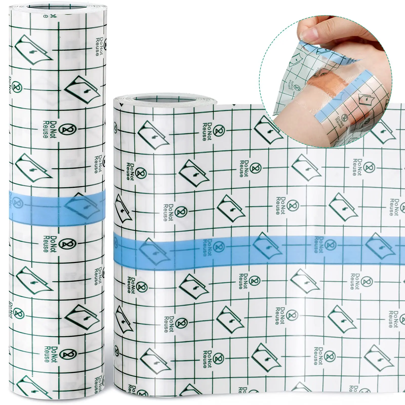 Tattoo Aftercare Waterproof Bandages Cover Up Tape Supplies Transparent Film Healing Protective Clear Sterile PU Dressing Roll