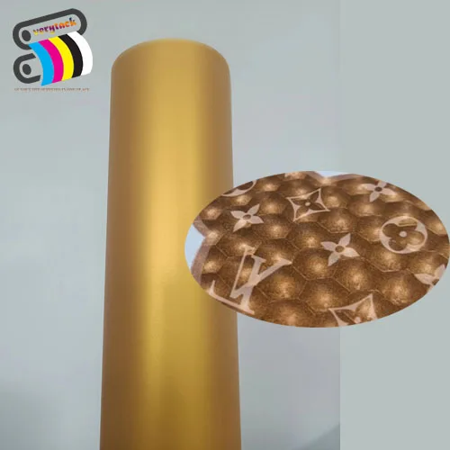 verytack Pet Film 3D brown golden  DTF (Direct-to-Film) film Heat Transfer Vinyl For Clothing