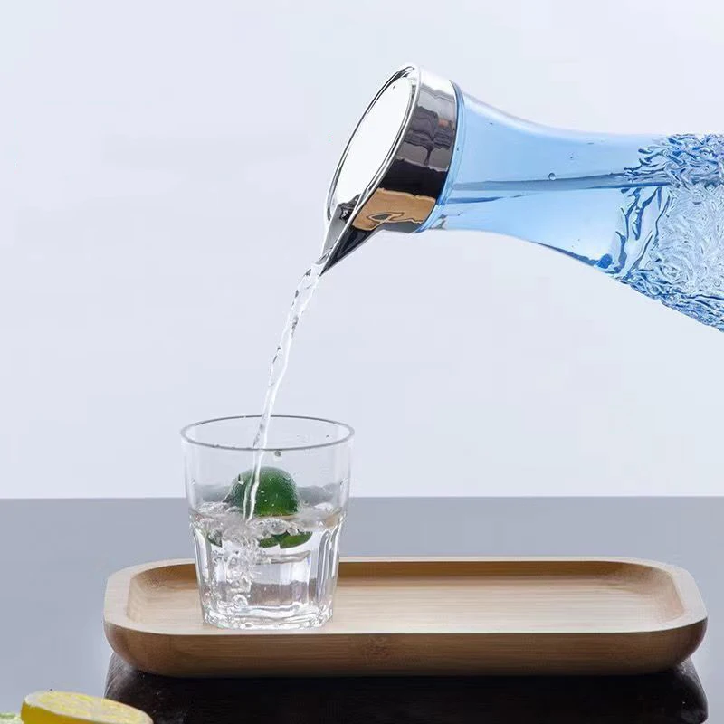 Hot Sale Restaurant Pc Clear Tea Jug Juice Carafes Bottle Acrylic Pouring Glass Water Pitchers With Lid Plastic Pitcher