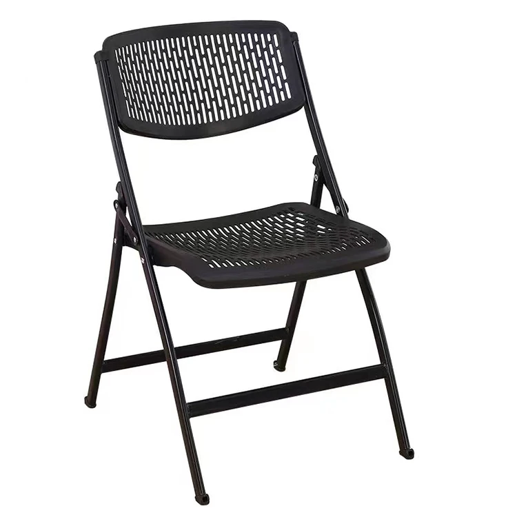 Modern pp plastic student foldable visitor training foldable ergonomic office folding chair