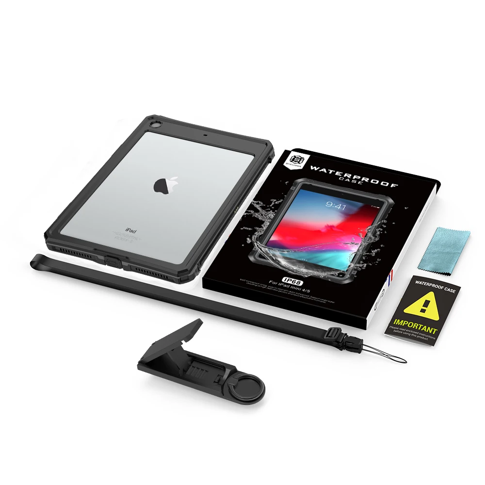  Защитный чехол для планшета водонепроницаемый ipad 7/8th 10 2 дюймов с ремешком подставкой карандашом полным корпусом