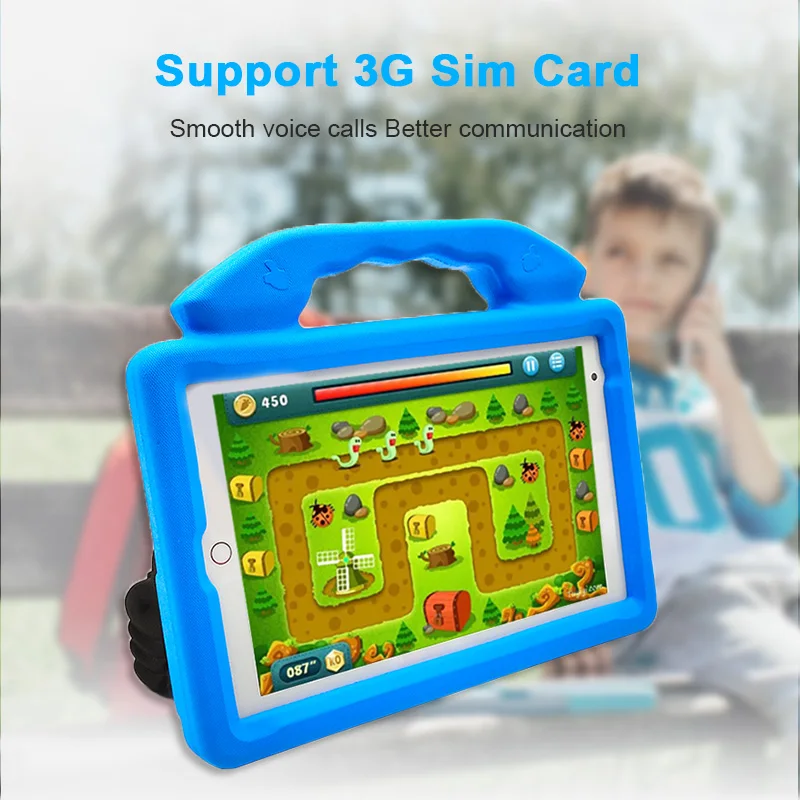 Wintouch K81 Rugged Calling 3G/4G Phone Call Tablet PC, Kids Learning 8 Inch Android 4G Tablet