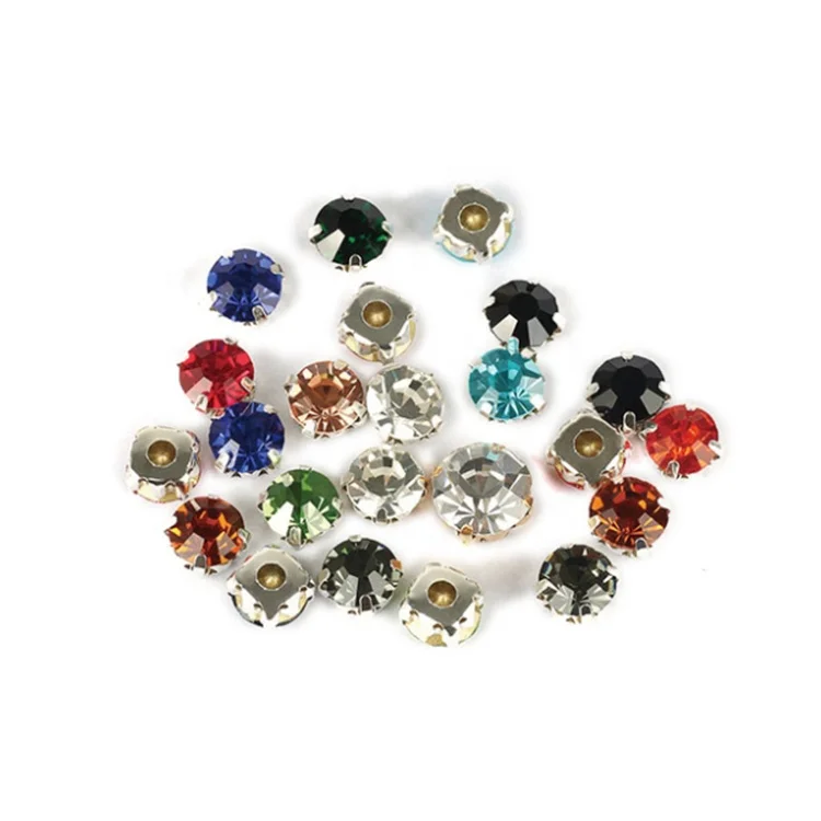 
Factory Wholesale Price Crystal Sew On Applique Trim Sew On Rhinestone 