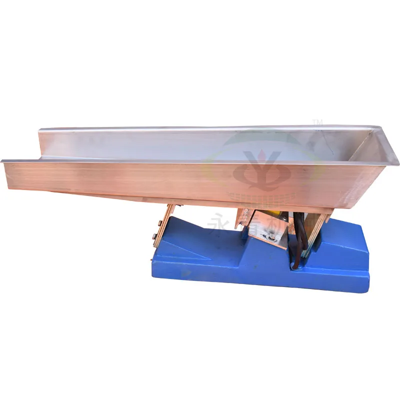 small electromagnetic linear vibrator table feeder for rice/tablet/wheat/flour