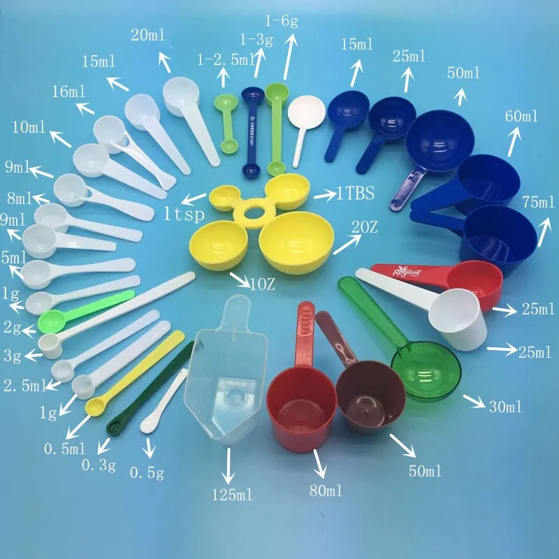 
factory price plastic spoon cosmetic 0.5g spoon 