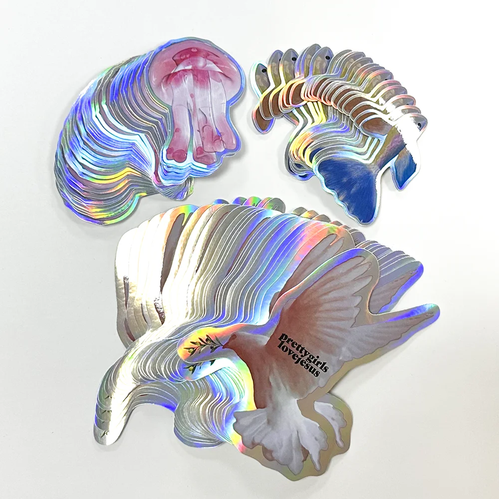 Custom die-cut vinyl sticker Printing packaging label self-adhesive waterproof kiss cut mark sticker