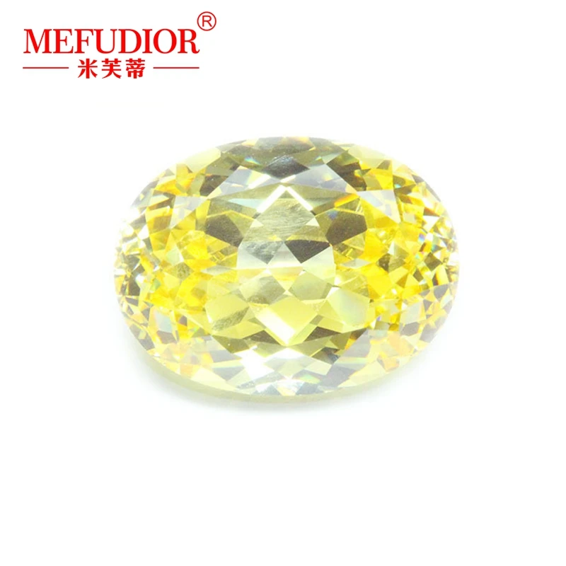 Synthetic Colored CZ Oval Machine Cut Cubic Zirconia Stones