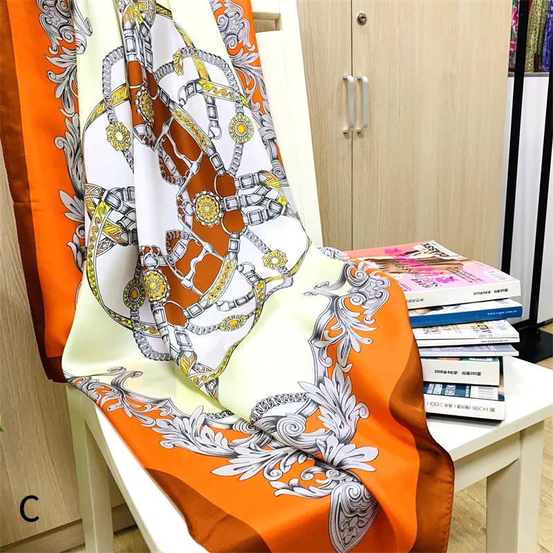 Wholesale Neckerchief Shawl Scarf Ladies Custom Luxury Designer Hijab Women Scarfs