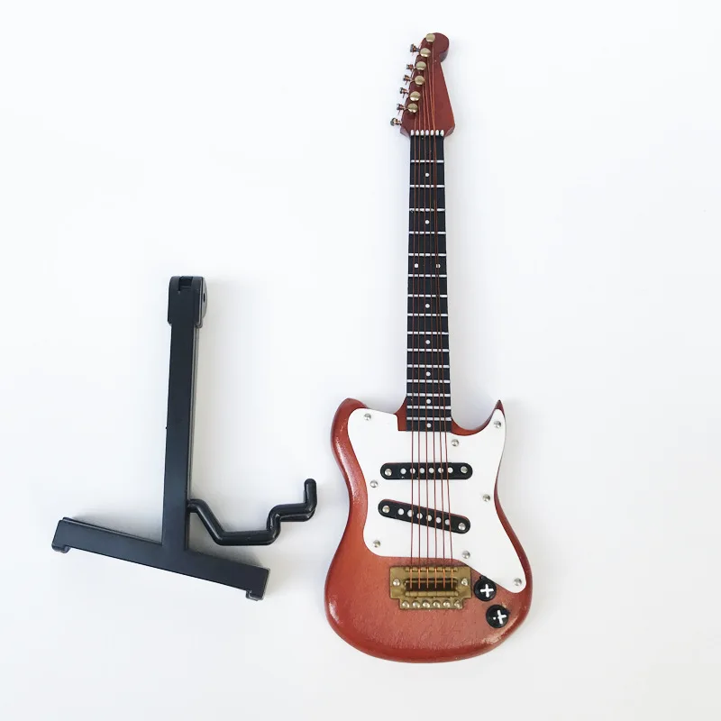1:6 scale music instrument mini guitar model for miniature decoration