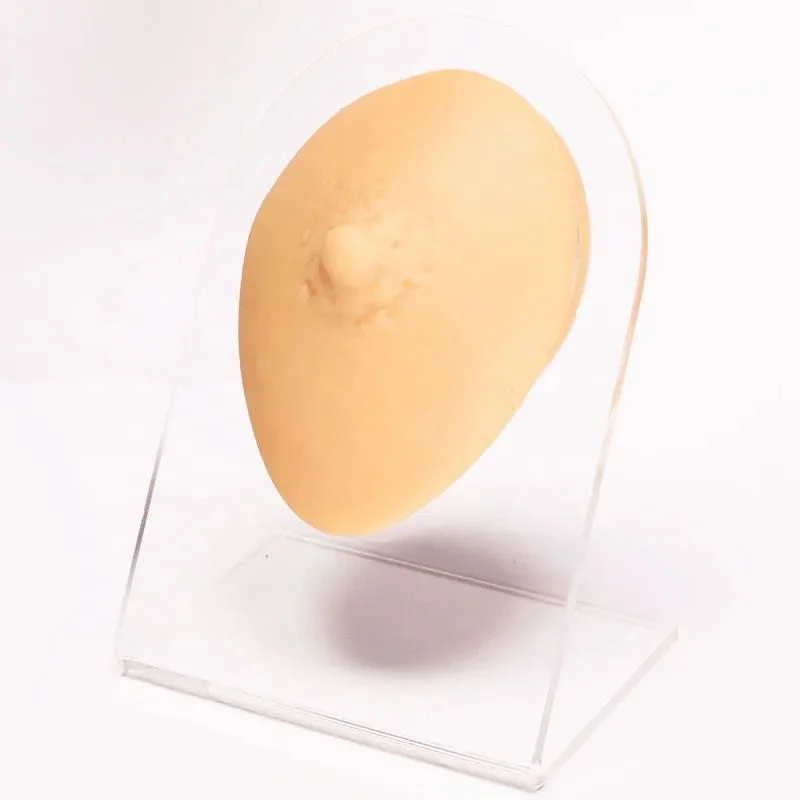 Soft realistic silicone nose Chest Body Art permanent makeup breast nipple practice skin for tattoo pmu training