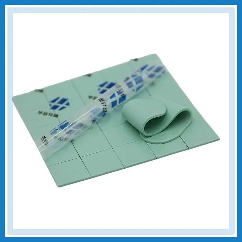 1.2W - 15W Insulation Thermal Conductive Silicone Sheet silicone thermal transfer pad thermal silicone pads for battery CPU