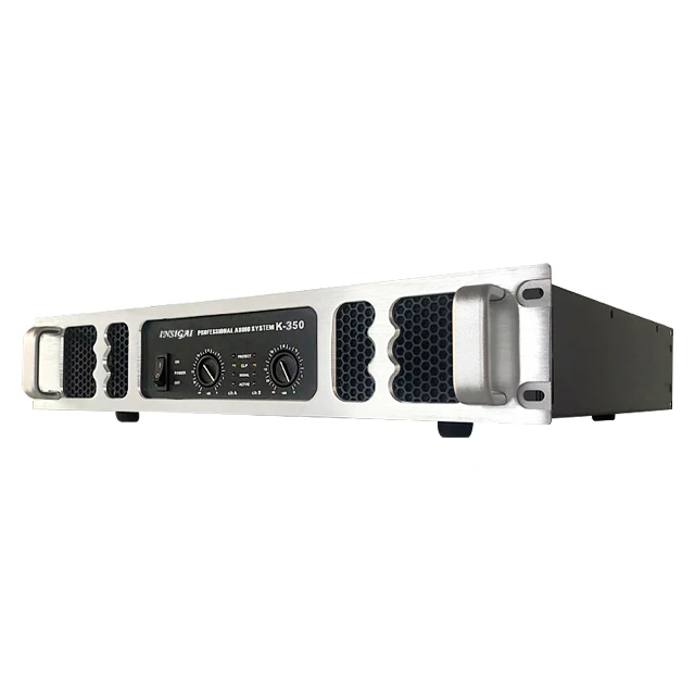 K-350 New Stereo High Quality 350/700 Watt Power Audio Amplifier for Output Short Circuit Overload peak Current Limiters