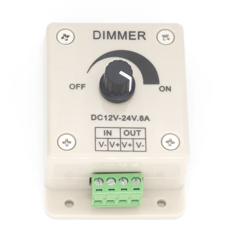 Voltage Regulator DC-DC Voltage Stabilizer 8A Power Supply Adjustable Speed Controller DC 12V LED Dimmer 12V