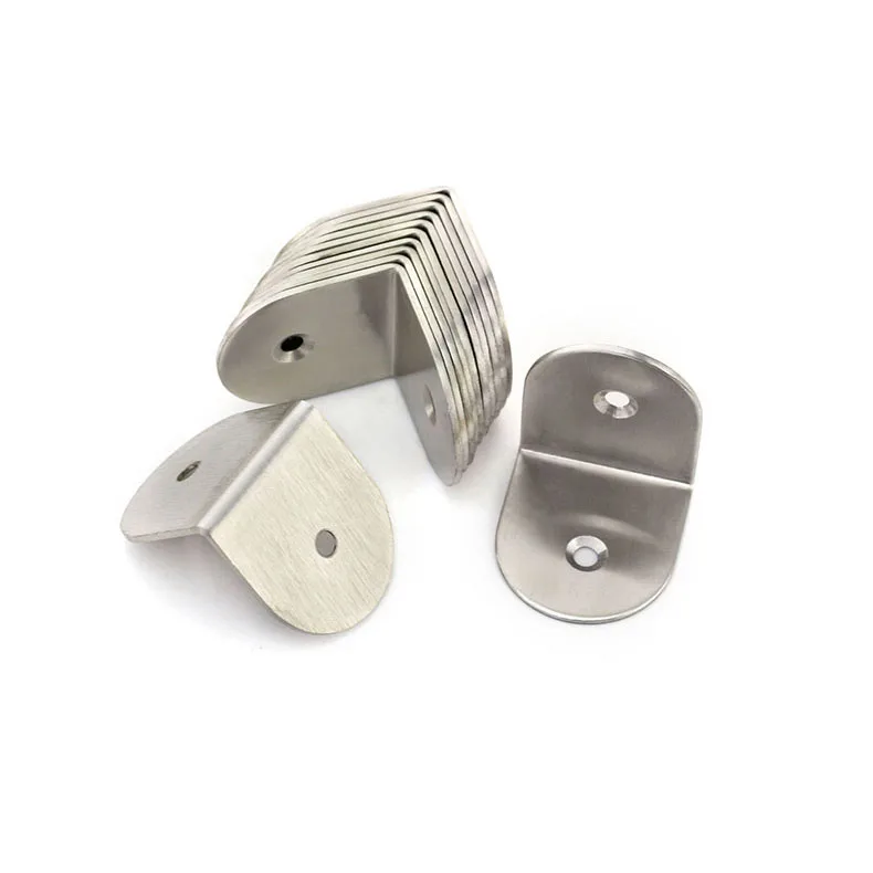 Thick stainless steel 90 degree L corner  furniture connecting support bracket
