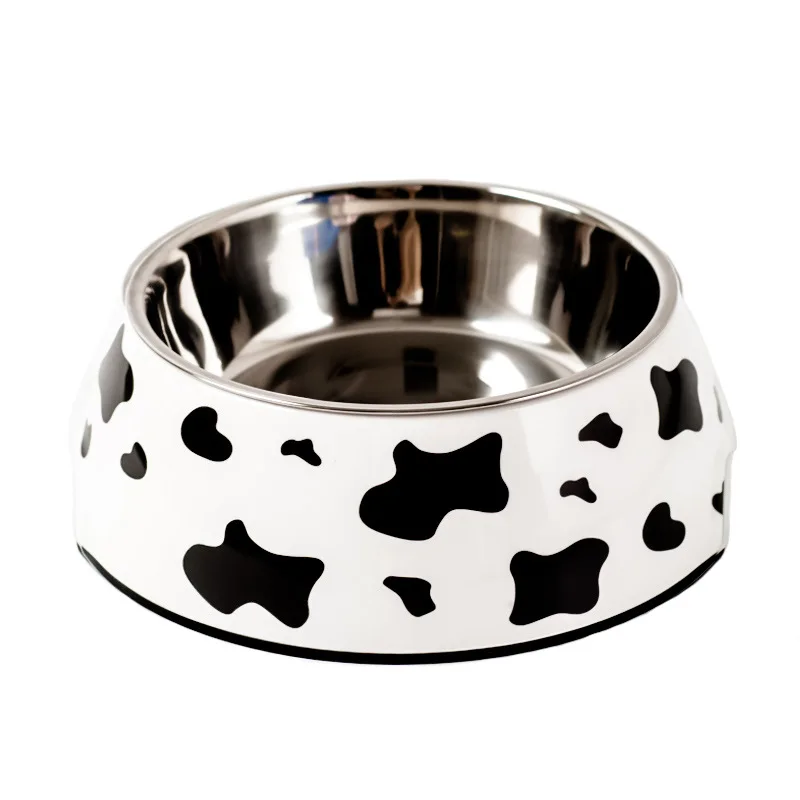 Non Slip Dog Printing Feeder Bowl Dog Dish Stainless Steel Dog Bowl