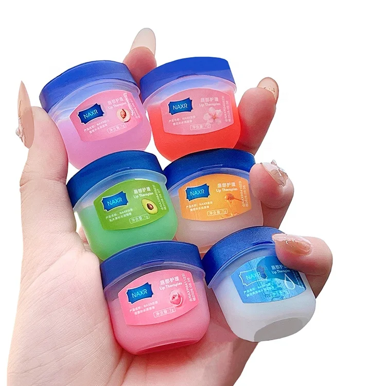 Moisturizing repairing Fade lip lines nature 6pcs Honey White Vaseline Sakura Avocado Rose Juicy peach Lip oil lip gloss kit