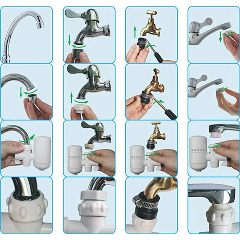 Wholesale Convenient Home Kitchen Mini Ceramic Tap Water Filter Home Faucets