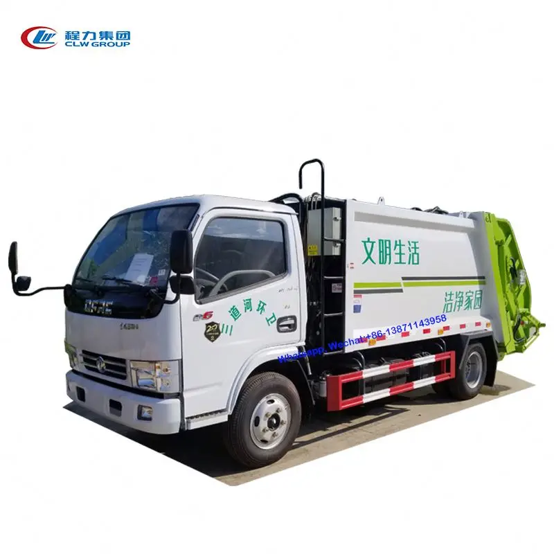 dongfeng 6 ton compressure garbage truck