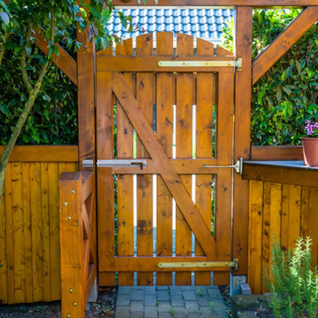 ULW Stainless Steel Slide Door Safety Bolt Modern Plastic Lock for Hotel Fire Security Guard Guarded by ULW Bolt Latch