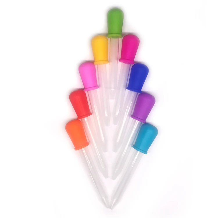 custom silicone 5ML plastic micro burette liquid pipette dropper for drawing