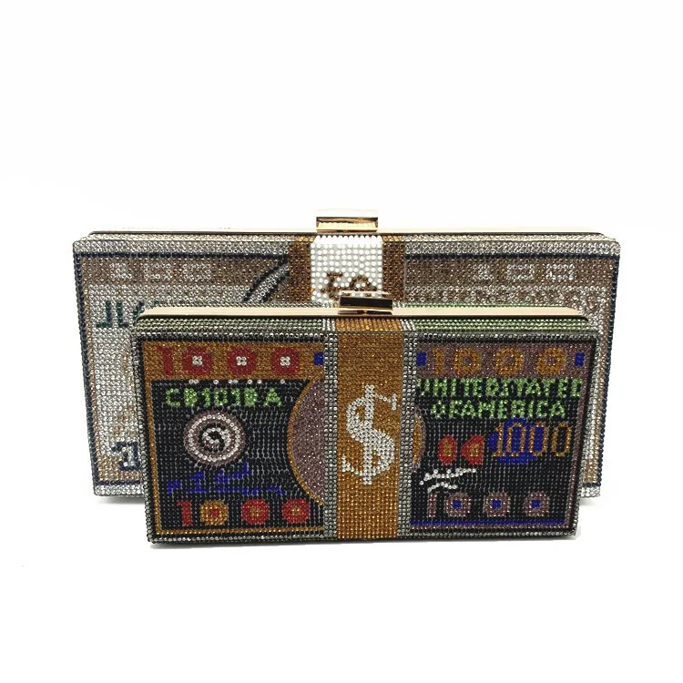 New Arrival Handmade Golden Embroidery Sling Bag Wedding Favor Party Evening Clutches Handmade Bag for Women