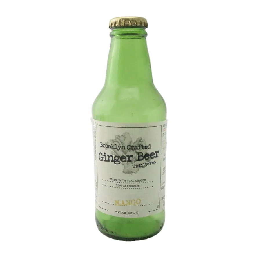 207ml Green Glass alcoholic beverage bottle glass beverage bottle