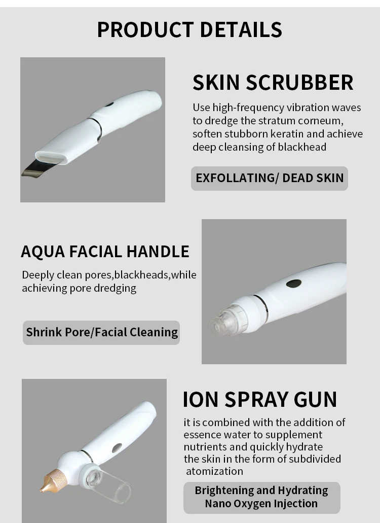 wholesale 6 In 1 H2O2 Water Oxygen Jet Peel Hydra Beauty skin Cleansing Hydra Dermabrasion Machine Water Aqua Peeling