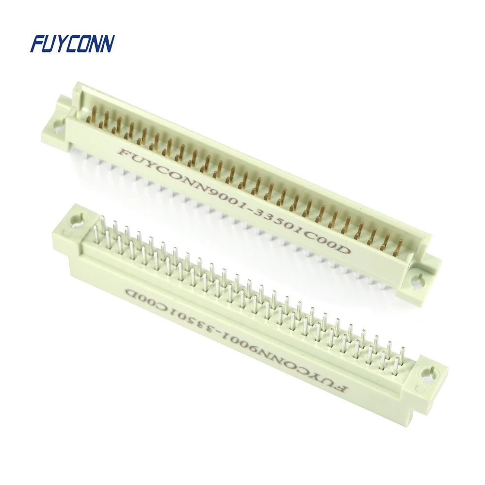 PCB Straight 2*25 50pin Eurocard 41612 connector Male Plug w/ 2.54mm pitch, 2 rows PCB Straight 50 pin male DIN41612 Connector