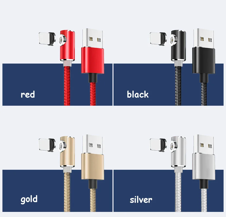 
Magnetic usb Cable 3 in 1 Nylon Braided Mobile Phone Cable Cords Micro USB Type C Magnetic Charging Cable for iPhone Android 