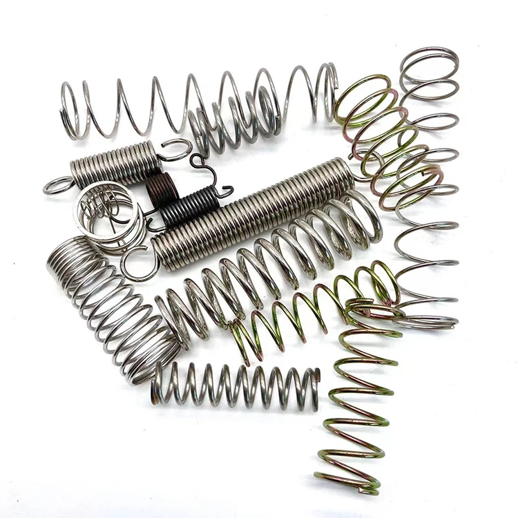 Spring Manufacturer OEM Customized Metal Iron Carbon Steel Spiral Coil Shock Absorbing round Compression Springs For Car