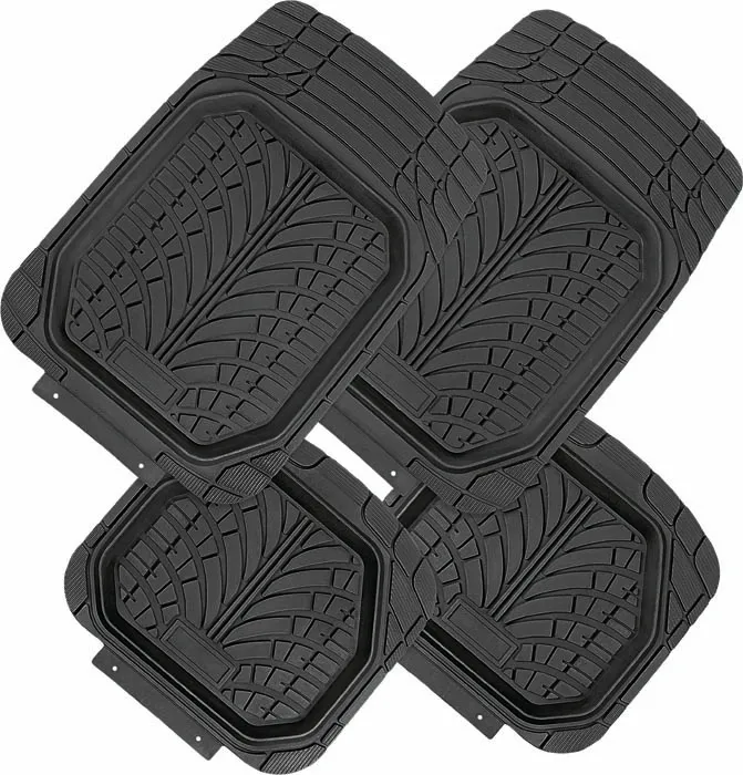 Heavy Duty 4 Шт Автомобильные Коврики любую погоду пол резиновый коврик для внедорожников, легковых и грузовых автомобилей пользовательские отделка супер легко чистить