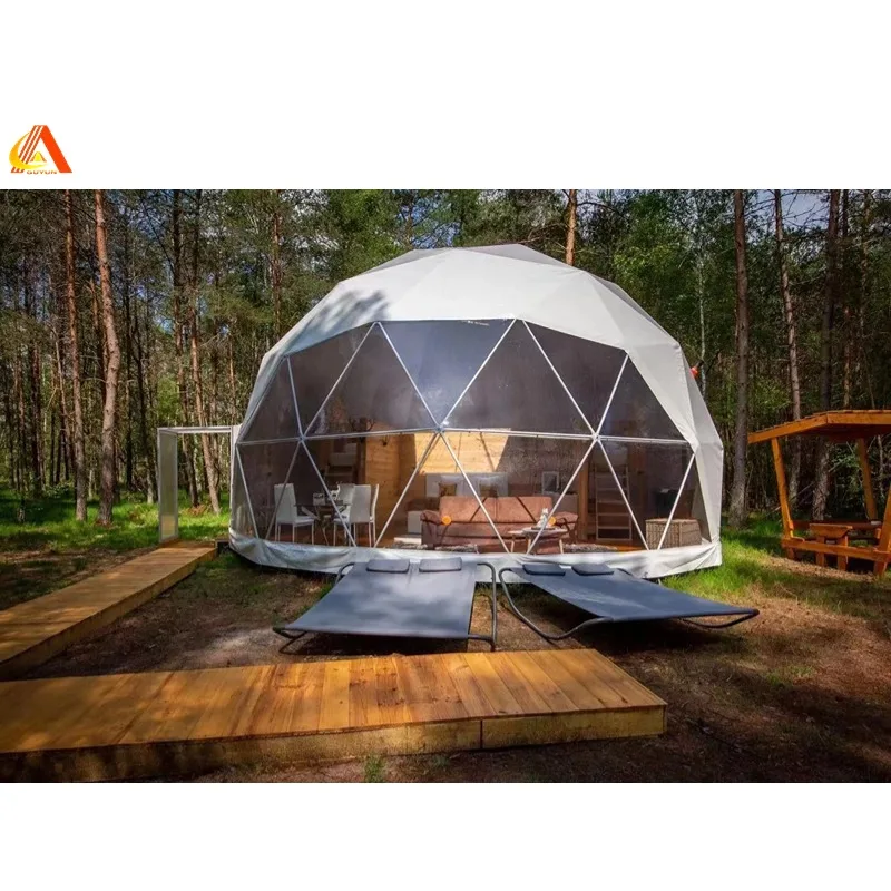 Trade Show Tent 5m 6m 7m 8m geodesic dome camping tent hotel luxury dome house for sale