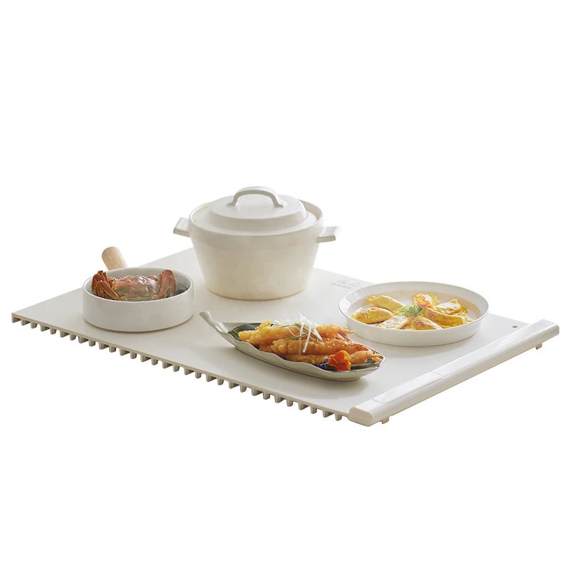 Foldable Silicone Food Warming Tray for Warm Dishes Household Desktop Food Warm Keeping Board