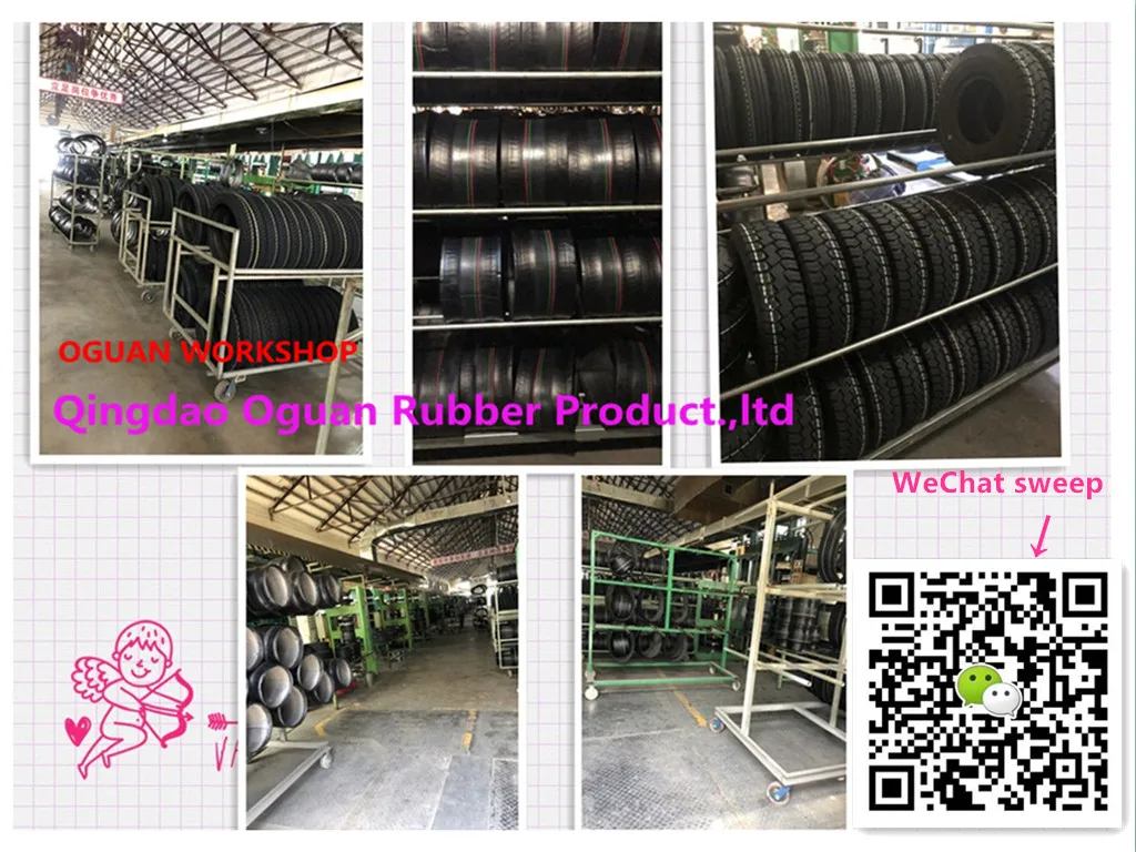 llantas de motocicletas  Rib Pattern innertube OGUAN Motorcycle inner tube Price cauchos para motos