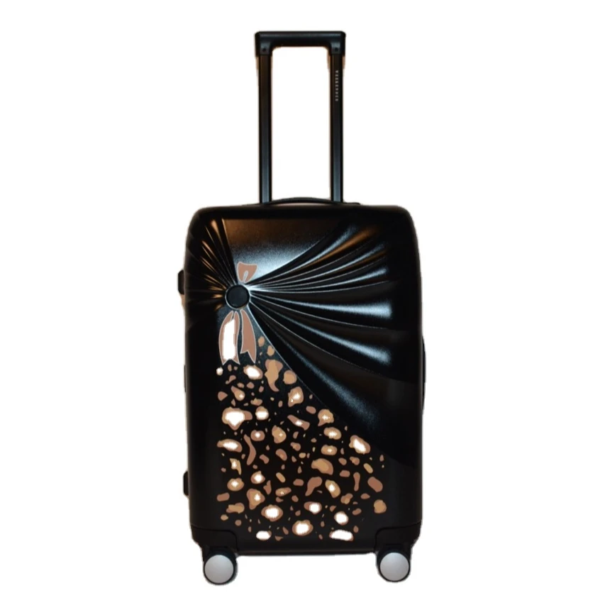 Hot sale simple design travel ABS bayer carry-on trolley suitcases traveling bags luggage sets
