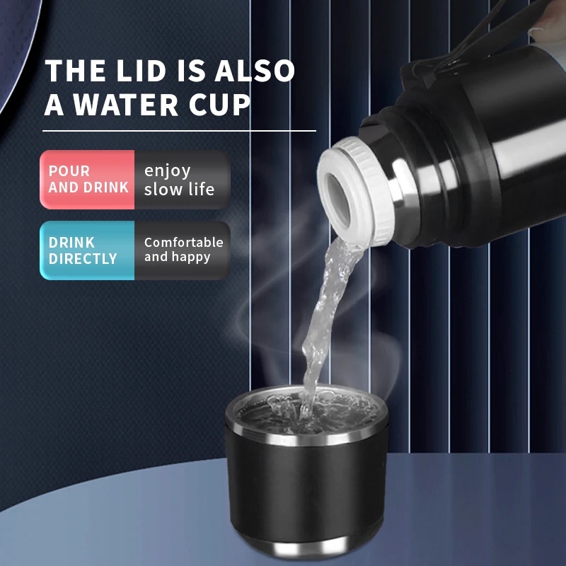 IMOGY 304 Food Grade Stainless Steel Insulated Thermos Cup Logo Design Sports Hot & Cold Water Bottle with Thermal Feature