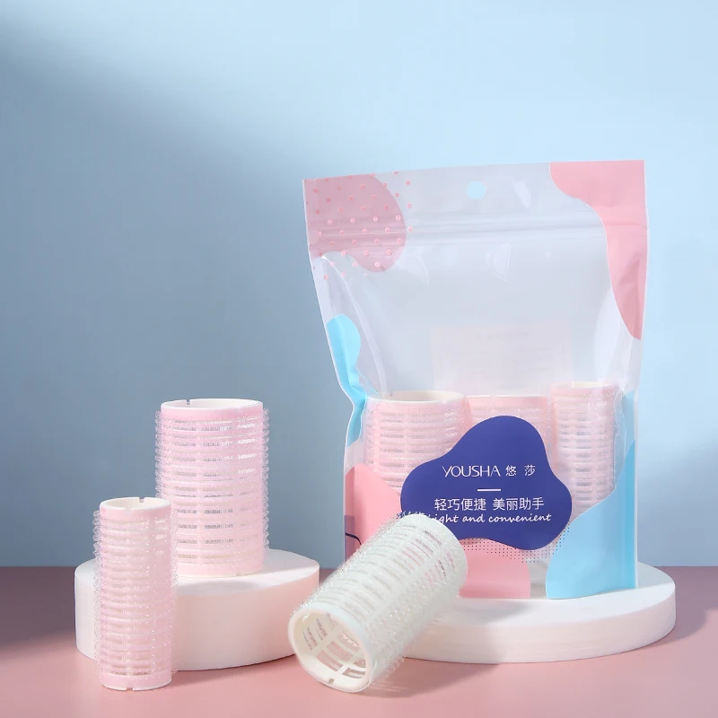 Yousha New 3 Tube Plastic Hair Curling Tools Diy Wavy Hair Styler Curler Set Spiral Hair Crimp Curler Rod Kit Pink Beauty Yj029