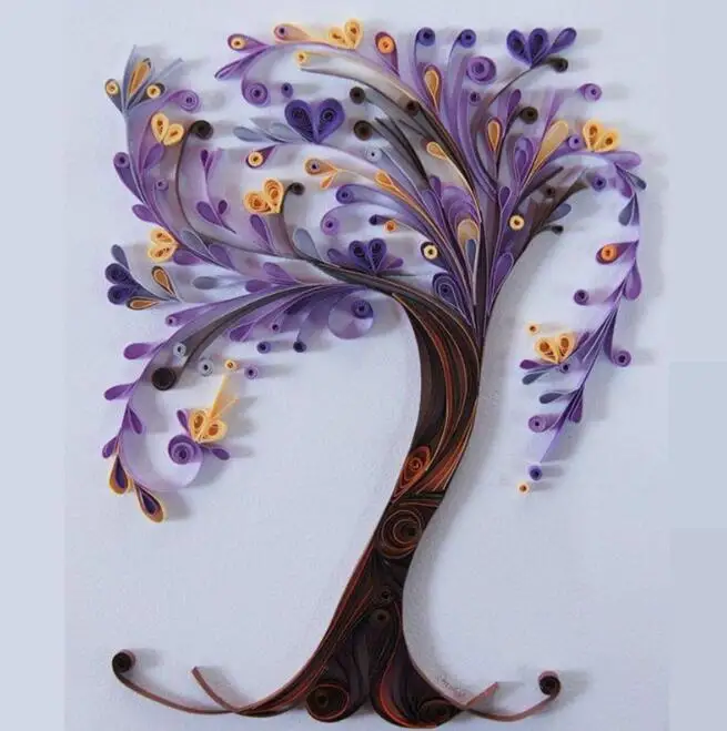 Cartoon DIY Peacock Skirt Art Jewellery Making Paper Quilling Paper Craft