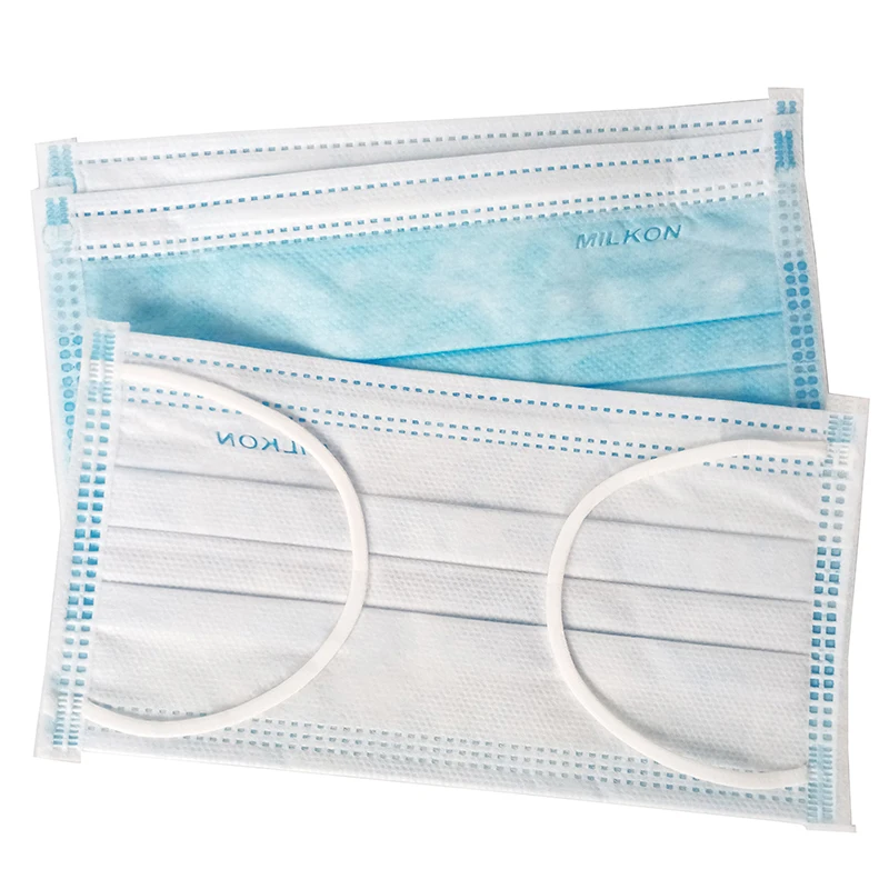 Disposable Nonwoven Medical Grade Face Masks 50 Safety Mondmasker Filter Anti Dust Smog Breathable Three-Layer Medical Mask