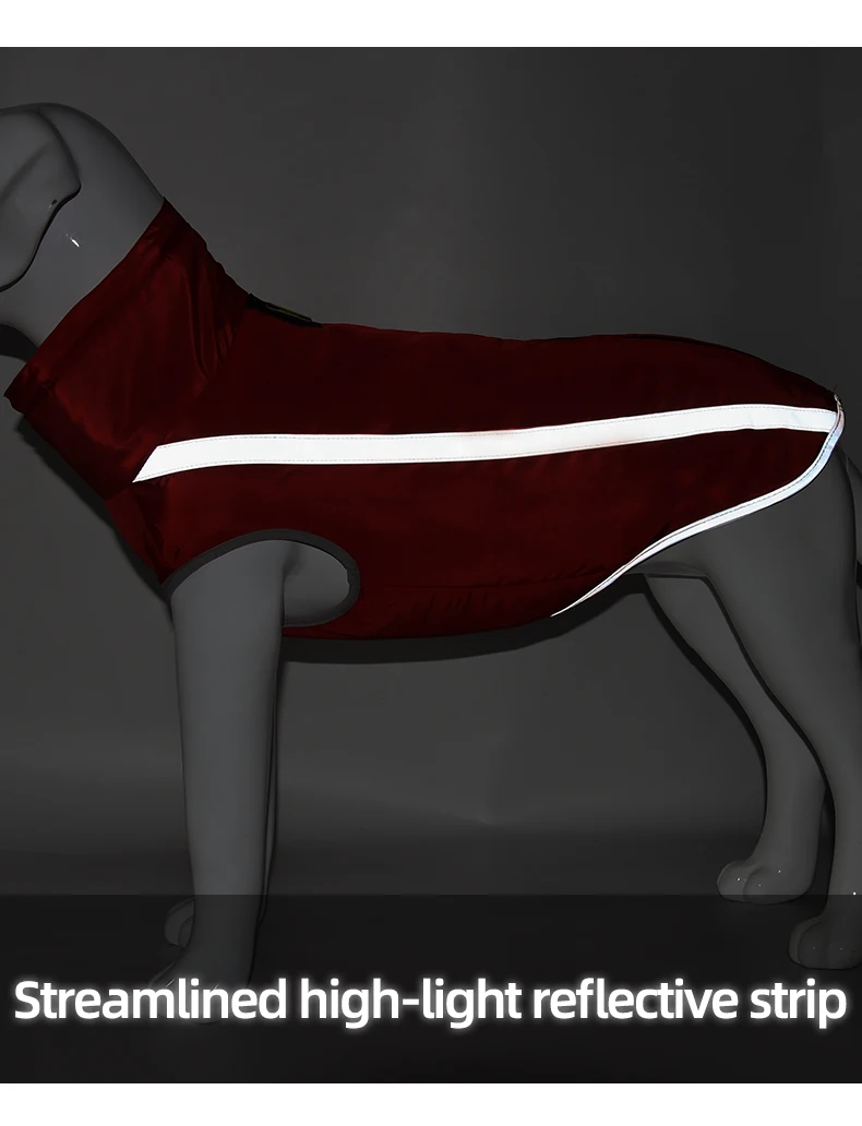 Одежда для домашних животных Тедди Аляскинский золотистый ретривер Акита осенне-зимний светоотражающий жилет безопасности Французский Бульдог собака и кошка ткань