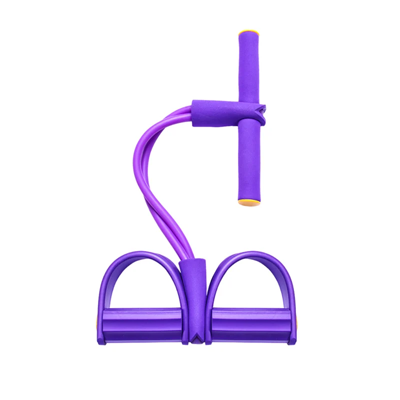 Home sport equipment elastic abdominal exerciser foot pedal pullers