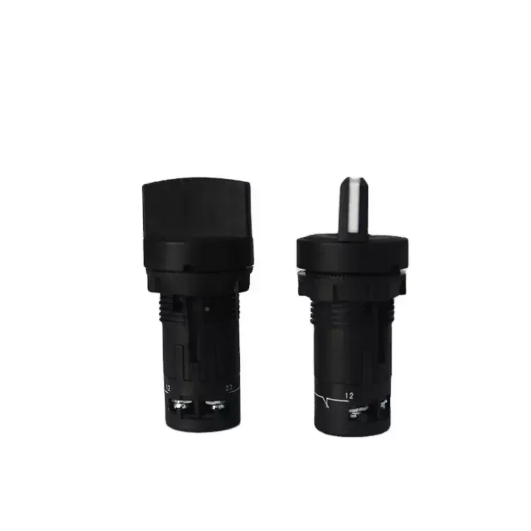 2 Pole rotary switch prevent follow-up Short handle 1contact button switch