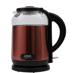 Горячая Распродажа 2021 года на Amazon, электрический чайник из боросиликатного стекла для кухни