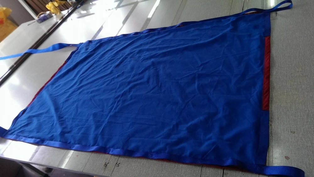 FLAT SLIDE SHEET WITH MICROFIBER COVER AND HANDLES