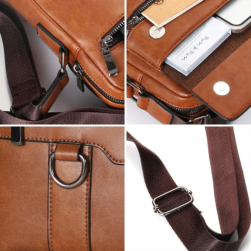 Customized Large Pu Messenger Bag Crossbody Vintage Leather Handbags Shoulder for