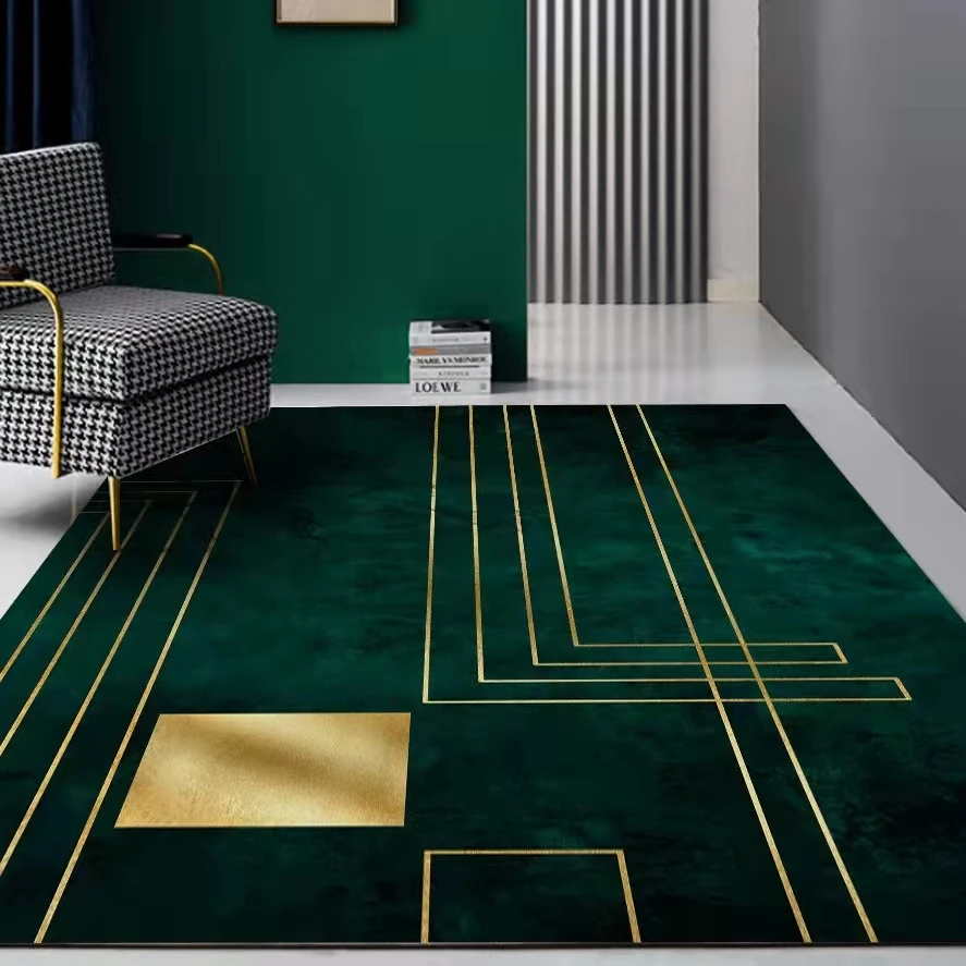 Custom design logo pattern area rugs large Nordic style turkey living room carpets and rugs by machine made