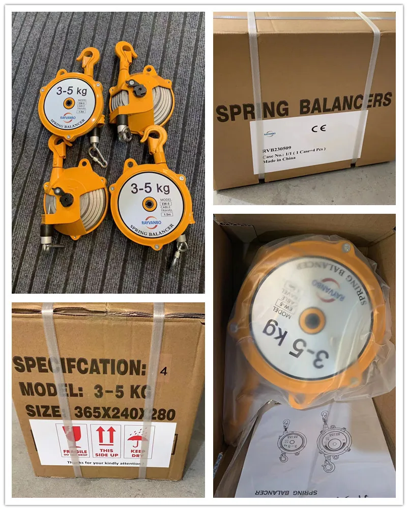 Assembly Tools Spring Balancer 1-3kg 3-5 Kg Balance Weighing Scale 1-200kg with Stainless Cable Length