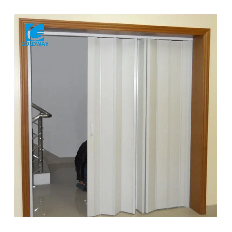 Accordion No Perspective Folding Door PVC Internal Plastic Sliding Door Partition Wall