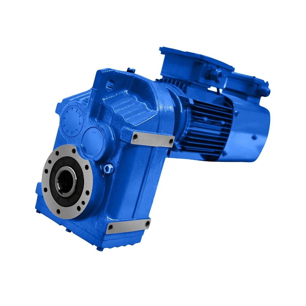 Geared motor F series helical gear R/S/K/F series reducer three-phase asynchronous motor gearbox in stock